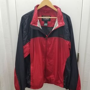 L.L. Bean mens xxl windbreaker jacket  blue red